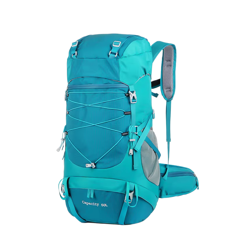 Rain Cover Backpack - 50L Hiking Backpack with Rain Cover