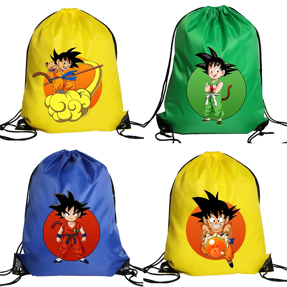 Travel Backpack Anti Theft - Dragons Ball Polyester Drawstring Bag Son