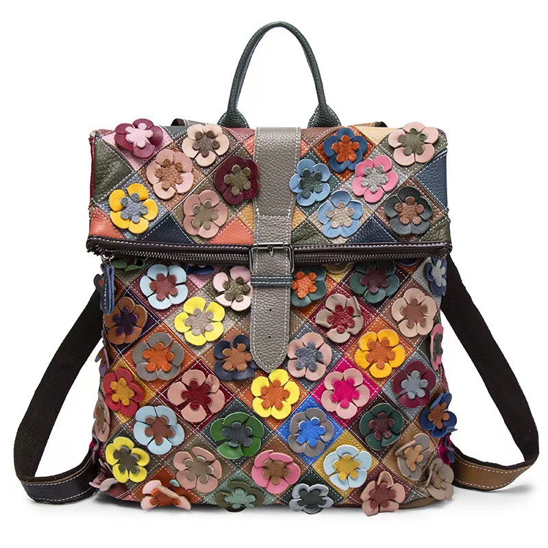 Vintage Women Genuine Leather  - Fashion Backpack Women recension och pris