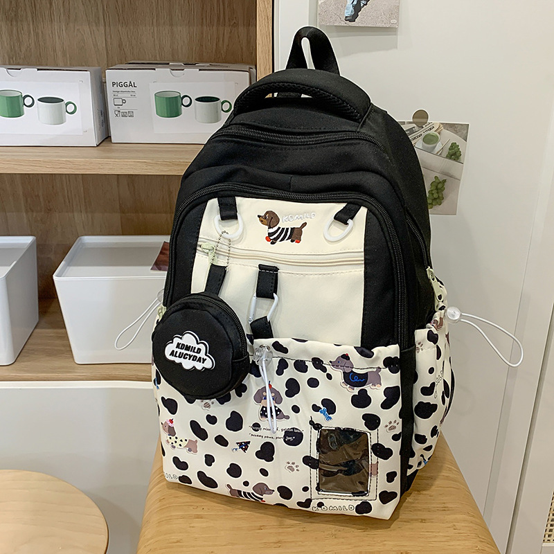 Sweet College Style Spliced Ba - School Backpack Teen recension och pris