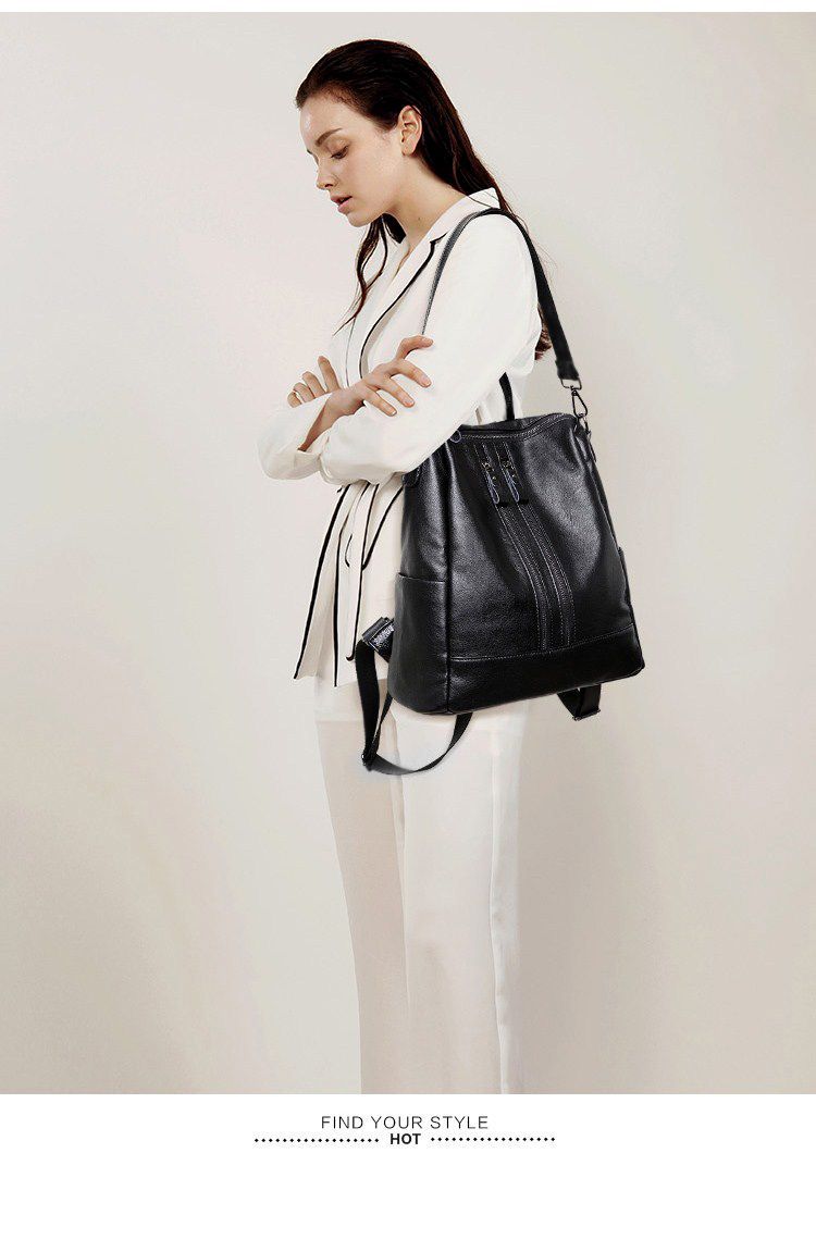 Women Soft Leather Backpack Sc - Mini Backpack Purse recension och pris