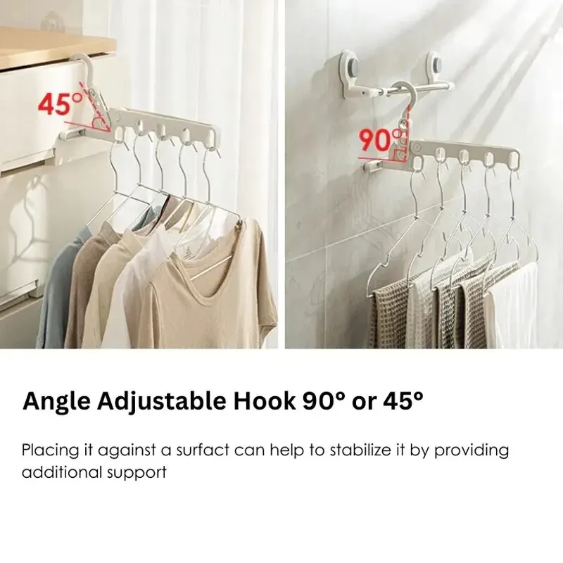 5-Hole Portable Clothes Hanger - Foldable Backpack Small recension och pris