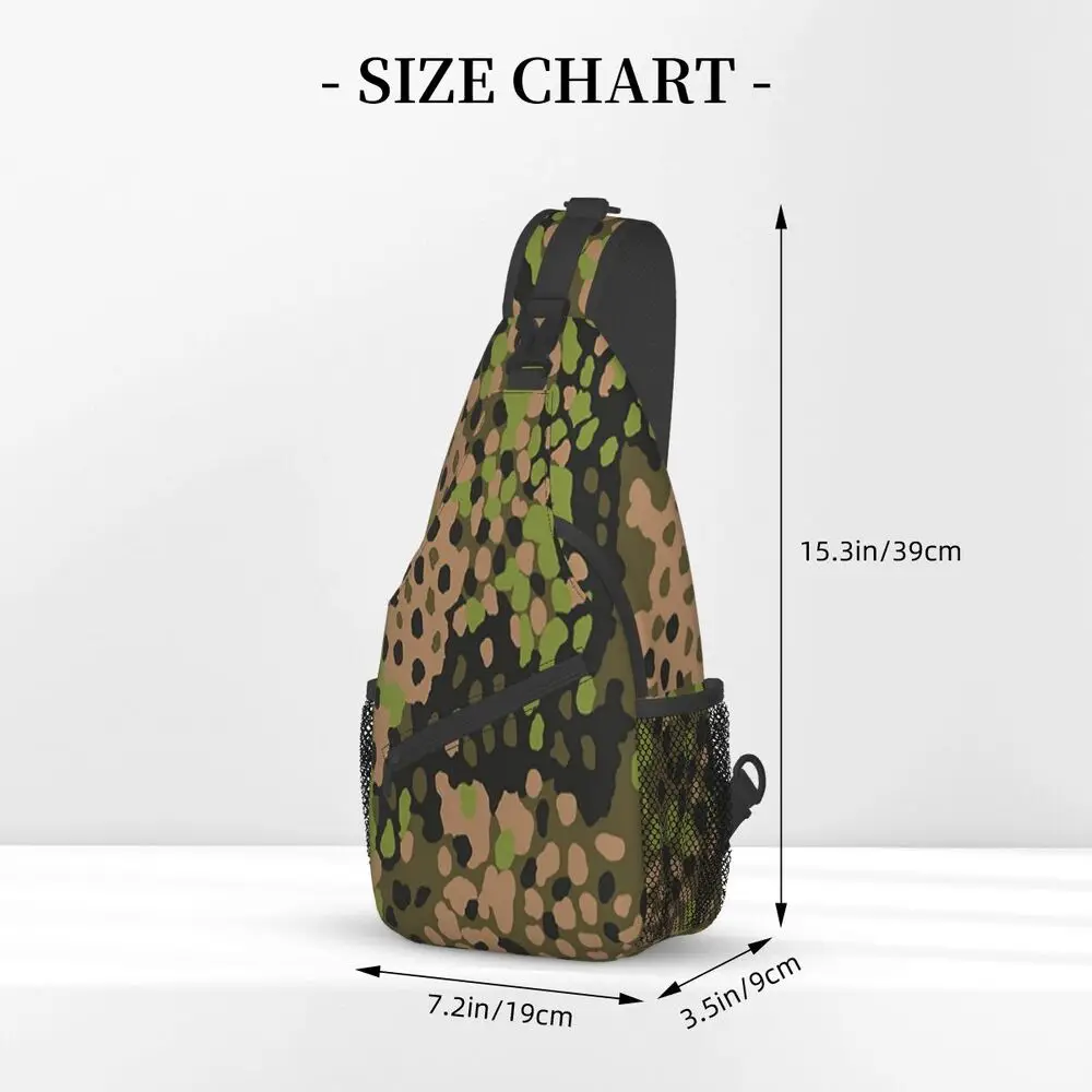 WW2 SS Erbsentarn Camouflage C - Sling Backpack Shoulder recension och pris