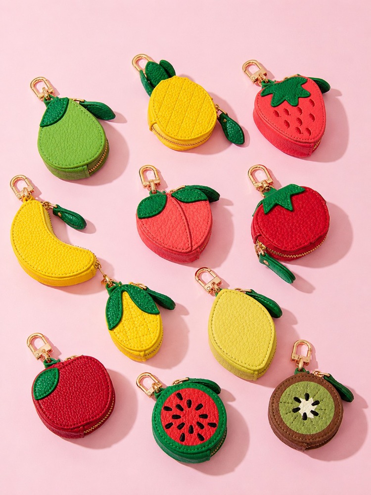 Cute Fruit Leather Keychain Mi - Backpack Insert Organizer recension och pris