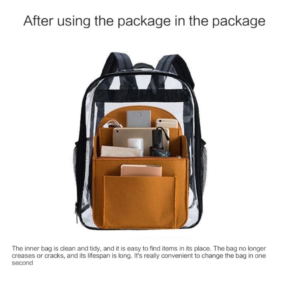 Makeup Organizer Felt Insert B - Backpack Insert Organizer recension och pris