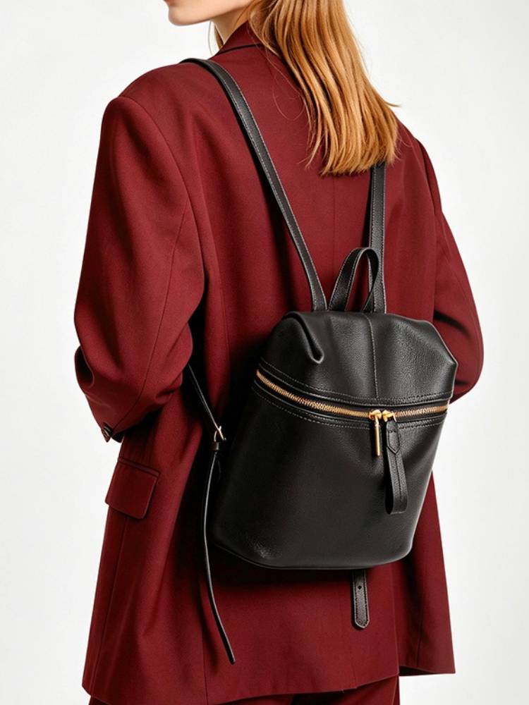 Zency Women Genuine Leather Ba - Leather Backpack Vintage recension och pris